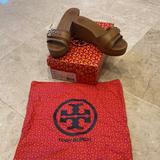 Tory Burch Shoes | Authentic Tory Burch Sandals Shoes In Tancomes With Original Dust Bag & Box | Color: Cream/Tan | Size: 8