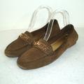 Coach Shoes | Coach Fortunata Suede Slip On Driving Loafer Size 8 | Color: Brown | Size: 8