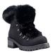 Lugz Adore Fur - Womens 10 Black Boot Medium