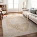 Darin 6'7" x 9'6" Traditional Khaki/Multi Brown/Light Peach/Nutmeg/Smoke/Medium Gray/Taupe/Dark Brown/Charcoal/Tan/Mustard Area Rug - Hauteloom