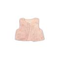 Gymboree Faux Fur Vest: Pink Solid Jackets & Outerwear - Size 2Toddler