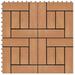 vidaXL Decking Tile Floor Tile Interlocking Outdoor Flooring Tile for Patio