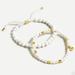 J. Crew Jewelry | J. Crew Nwt Sea Breeze Bracelet Set | Color: Gold/White | Size: Os