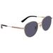 Gucci Accessories | New Gucci Grey And Gold Round Women's Sunglasses | Color: Gold/Gray | Size: 52mm-19mm-150mm