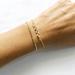 Free People Jewelry | 2 Bracelets 14k Gold Plated Layered | Color: Gold/Red/White | Size: Os