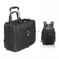 Hand Luggage Large Wheeled Laptop Case Roller Bag Pilot Case 15.6" Laptop Bag - Overnight Compartment - Unisex Rolling Laptop Briefcase Cabin Hand Luggage (Hand Luggage + Backpack)