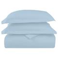 Pizuna Pure Combed Cotton Super King Duvet Cover Set Sky Blue, 600 Thread Count 100% Long Staple Cotton Superking Duvet Cover 260x220cm, Sateen Quilt Cover with Button Closure (Bedding Duvet Sets)