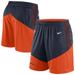 Men's Nike Navy/Orange Chicago Bears Sideline Primary Lockup Performance Shorts
