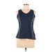 Reebok Active Tank Top: Blue Activewear - Women's Size Medium