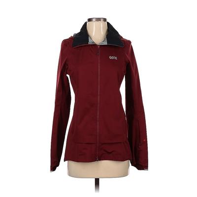 GORE Running Wear Jacket: Burgundy Solid Jackets & Outerwear - Size Small