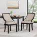 Thurber Upholstered Birch Wood Dining Chairs (Set of 2) by Christopher Knight Home