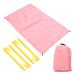 43" x 28" Beach Blanket Waterproof Picnic Mat with Carry Bag Pink