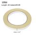 Double-Sided Adhesive Tape Paper Backing for DIY Art Crafts - White,Yellow