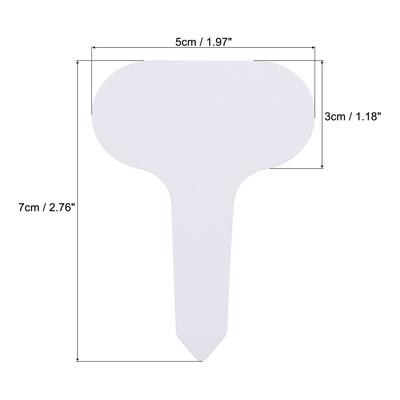 PVC Plant Label Stake T Type Water Resistant Garden