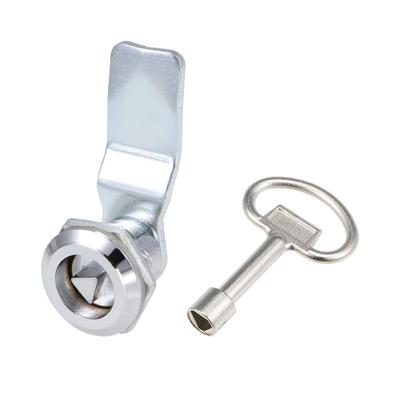 Tubular Cam Lock 22mm Cylinder Dia 52mm Long Cam Triangle Key - Triangle Key Bent Cam