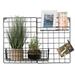 Rebrilliant Heerke Wall Storage Organizer Metal in Black | 16.34 H x 23.82 W x 1 D in | Wayfair 1E01CBE19B4548F6B8A1EFDFD38CC4A6