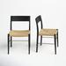 Joss & Main Upland Dining Chair Wood in Black | 34 H x 23 W x 25 D in | Wayfair 1FB5FFA57CD7450EA9F7A6985D268D08