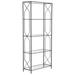 Corrigan Studio® Bookcase, Glass in Black/Yellow | 84 H x 37 W x 15 D in | Wayfair 97FF52844990410889BB1C93F7438C95