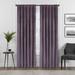 Eclipse Harper Velvet Absolute Zero Blackout Window Panel Polyester in Indigo | 108 H in | Wayfair FZE002AB4PLU