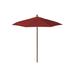 Arlmont & Co. 7.5 Ft. Woodgrain Market Patio Commerical Umbrella Fiberglass Ribs In Sunbrella Metal | 96 H x 90 W x 90 D in | Wayfair