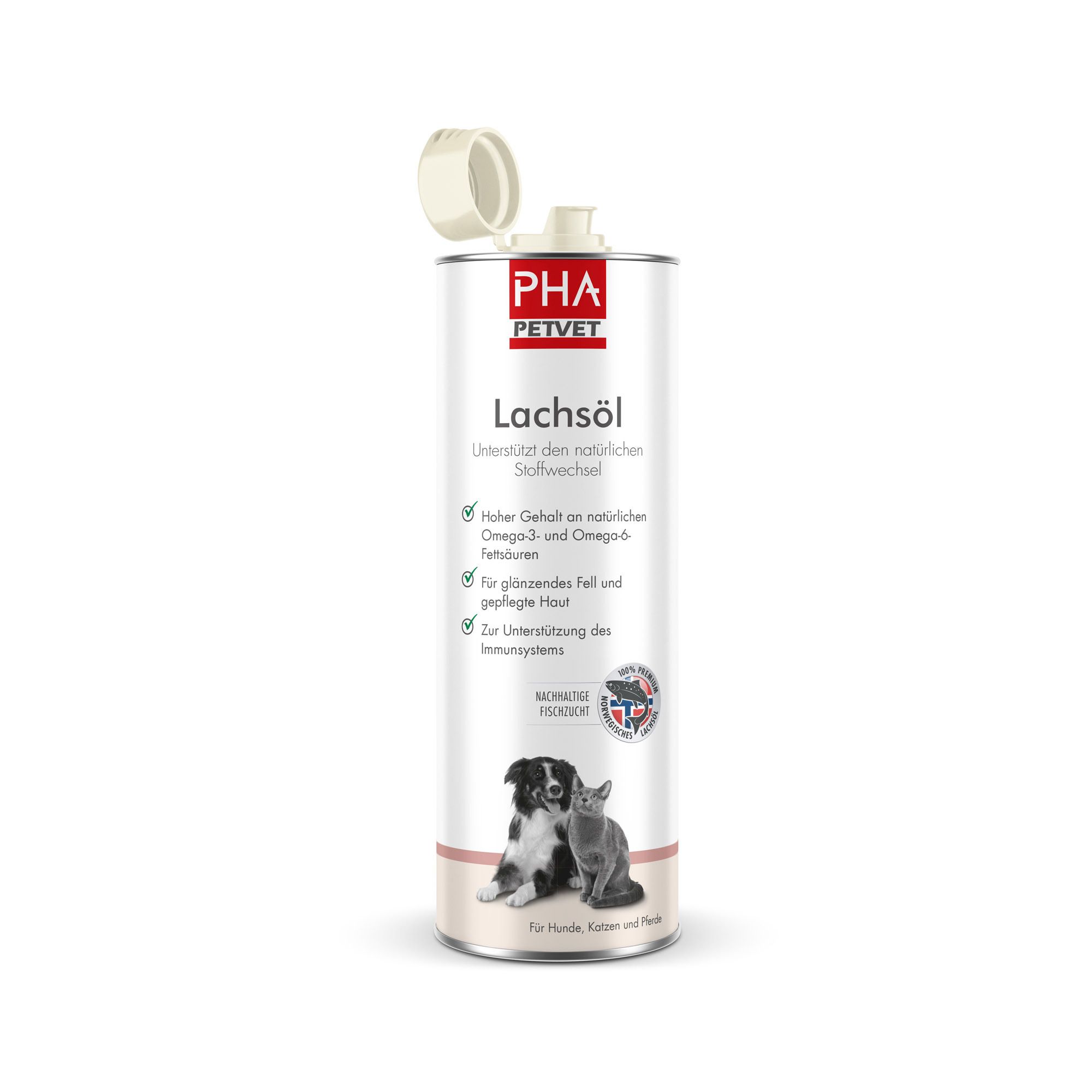 PHA Lachsöl f.Hunde/Katzen/Pferde 1000 ml Öl Image
