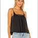 Free People Tops | Free People Turn It On Adjustable Cami In Black Juniors - Teens Nwt Xs | Color: Black | Size: Xs