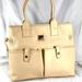 Dooney & Bourke Bags | Dooney And Bourke Authentic Vintage Ivory Leather Tote Satchel Bag | Color: Gold/Red/Silver | Size: Os