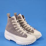 Converse Shoes | Converse Run Star Hike Hi Vapor Mauve Sherpa Platform Sneakers 172202c Nwt | Color: Gray/White | Size: Various