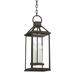 Sanders 22 1/4" High French Iron Outdoor Hanging Light