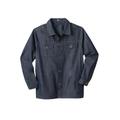 Men's Big & Tall Liberty Blues™ Lightweight Comfort Denim Jean Jacket by Liberty Blues in Rigid Wash (Size 6XL)