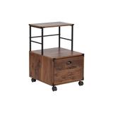 Saint Birch Bombay Walnut Mobile Filing Cabinet With 1-Drawer File Cabinet by Saint Birch in Walnut