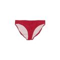 Marina West Swimsuit Bottoms: Red Solid Swimwear - Women's Size Large