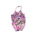 Old Navy One Piece Swimsuit: Pink Damask Sporting & Activewear - Size 18-24 Month