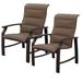 Courtyard Casual Furniture Courtyard Casual Madison Rust Padded-Sling Dining Chair Sling in Brown | 41.73 H x 31.1 W x 25.39 D in | Outdoor Dining | Wayfair