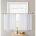 Gracie Oaks Tieba Solid Color Sheer Tab Top Curtain Panels Polyester in White | 24 H in | Wayfair 9793EE6153AA4A579B6B69561295A7CE