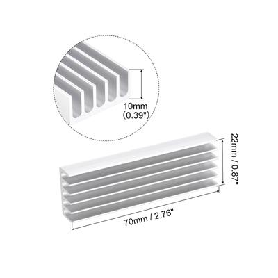 Aluminum Heatsink Self Adhesive with Parallel for M.2 SSD