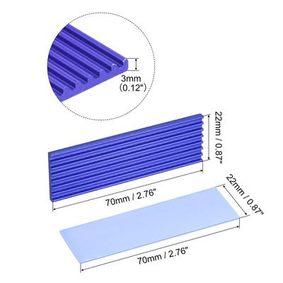 Aluminum Heatsink with Tools and Pre-Cut Thermal Pad