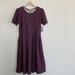 Lularoe Dresses | Lularoe | Amelia Dress With Pockets Pattered | Color: Pink/Purple | Size: Xl