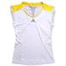 Adidas Tops | Adidas | Adizero Mesh Trim Yellow White Size Small S Cooling Workout Tennis Tee | Color: White/Yellow | Size: S