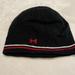 Under Armour Accessories | Black And Red Under Armour Beanie Hat Mustang Logo | Color: Black/Red | Size: Os