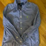 Ralph Lauren Shirts & Tops | Boys Button Down | Color: Blue/White | Size: 7b