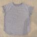 Athleta Shirts & Tops | Athleta Girl Short Sleeve Top | Color: Gray/White | Size: 8g