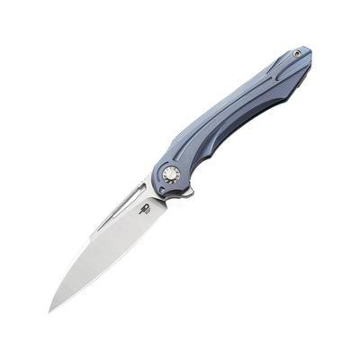 Bestech Knives WIBRA Framelock Blue Folding Knife 3.5
