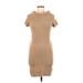 Only Sky Casual Dress - Sweater Dress: Tan Dresses - Women's Size Medium