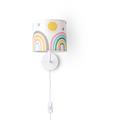 Lampe De Chevet Chambre Enfant Lampe à Poser Colorée Applique Arc-En-Ciel Lampe murale - Blanc,