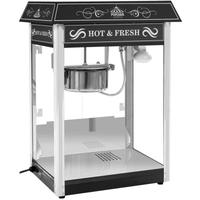 Popcornmaschine Retro Popcornmaker Popcornautomat 1600W 5kg h Dach Schwarz