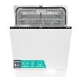 Gorenje GV 663 D60 Vollintegrierbarer Geschirrspüler /60cm/ 16 Maßgedecke / 3 Körbe / 8 Programme/SpeedWash/TotalDry/höhenverstellbarer Oberkorb/vollständiger Überlaufschutz, Edelstahl, Schwarz