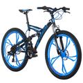 Ks Cycling Mountainbike Fully 26 Zoll Topspin Schwarz-Blau (Größe: 51 Cm)