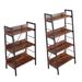 Display Bookshelf Ladder Shelf 3&4 Layer Storage Shelves, Display Rack