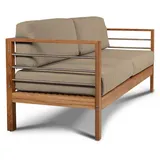 HiTeak Furniture SoHo Teak Outdoor Sofa - HLB1959C-CF